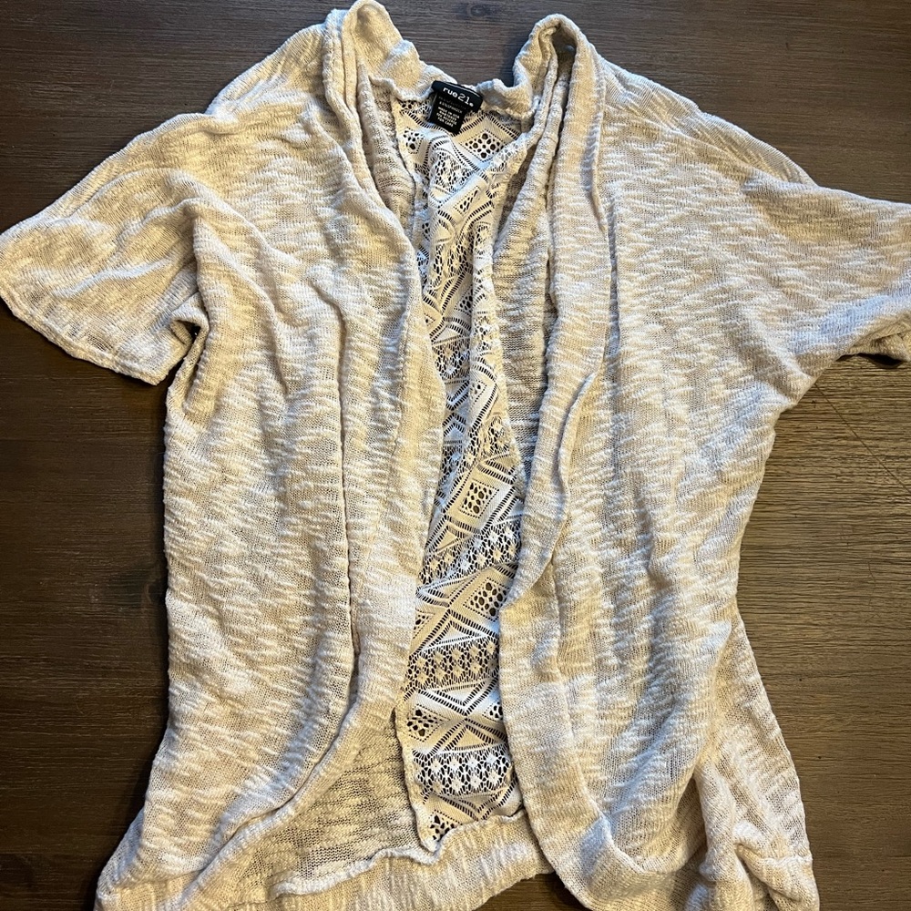 Cream cardigan